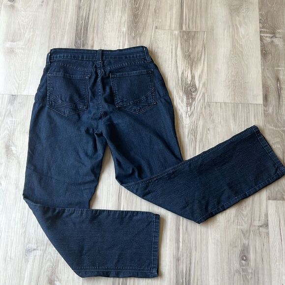 NYDJ Not Your Daughter’s Jeans Marilyn Straight Leg Dark Wash Jeans 4 Petite - Picture 5 of 6